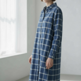 【播州織】フランネル　ウィンターチェック　長袖シャツ/長袖ワンピース