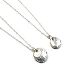 槌目模様 ペアネックレス　No-06