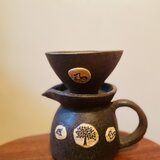 森の陶器どりっぷセット（ドリッパー、ソーサー、ごとく、燃料皿)