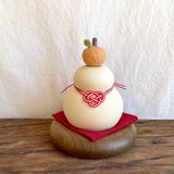 陶器の鏡餅(中大サイズ・焼き締め)