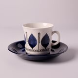 Gefle Groblad Blue C&S ゲフレ グローブラード ブルー  コーヒーカップ&ソーサー