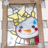 2025冬のステンドグラスパネル