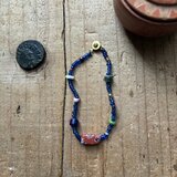 ＊古のブレス。@ベネチアのちぃさな角型アイビーズ＋ジャワシードビーズ＋古いビーズいろいろ＋真鍮の14角形