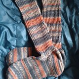 手編みハイソックス