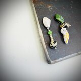 （一点もの）owl ＋Dalmatian jasper