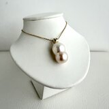 Pearl Snowman Necklace