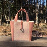 こぎん刺しのトートバッグチャーム付き