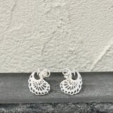 チビ ペイズリー ピアス silver【FP427】