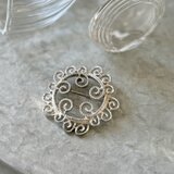 SCS26-【 Sarah coventry 】サラコベントリー・ヴィンテージブローチ 1971 'Silver Mist'