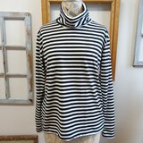 大人タートル❤️ボーダー柄首ゆったりタートルネックトップス　白黒（サイズL）のコピーのコピー