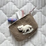 おさんぽシロクマさんポーチ