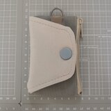 One Hand Key Card Case【Basic】　右利き用　ベージュ×グレー