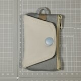 One Hand Key Card Case【Basic】　右利き用　ベージュ×グレー