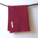 ホームスパンマフラー　赤MIX