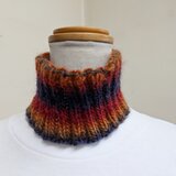 夕焼け色のネックウォーマー