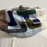 ハンドメイド☆ネックウォーマーミナペルホネンニットパッチワークファＡ