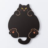 猫雑貨・ねこまみれ｜木製コースター/プレート【 腹見せ　のあにゃん】