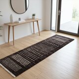 四季を楽しむオールシーズンラグ　ガゼニギャッベ　　ミニランナー　122x38cm　無染めのウール　BP186