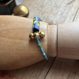 *happy price＊MISUZU*ブレス＠インドの宝来鈴＋ベネチアのミルフィオリ＋アジアの古いシードビーズ