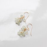 プレナイトの鈴なりのピアス　１４kgf