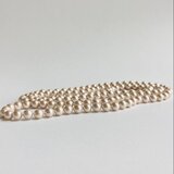 ガラスパール2WayオールノットロングネックレスL/エンドレス/8mm約120cm/ペールピンク/made in japan