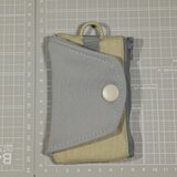 One Hand Key Card Case【Basic】　右利き用　グレー×ベージュ
