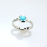 スリーピングビューティーターコイズリング　0.45ct