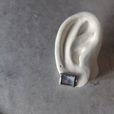 デンドリティックアゲートシルバーピアス