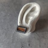 デンドリティックアゲートシルバーピアス