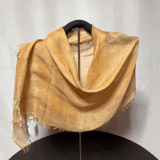 柿渋染め市松ストール　K24106