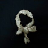 Choco Rim knit scarf