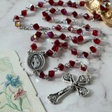 【バースデーカラーのロザリオ】1月/ガーネット　誕生月カラー　プレシオサのコピー