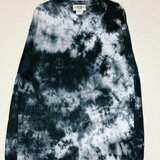 タイダイ 長袖Ｔシャツ Lサイズ ブラック ムラ染め HIPPIES DYE HD25-20