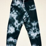 タイダイ スウェットパンツ XLサイズ 黒 ブラック ムラ染め HD25-21