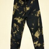 タイダイ スウェットパンツ Lサイズ ブラック×カーキ HD25-24