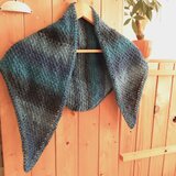 ROWAN毛糸アフガン編みの三角ショール