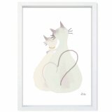 いつもいっしょ2　ネコ　送料無料 　あらゆすお部屋のポスター　イラスト　アートポスター　アート/sei検索新着順　3870