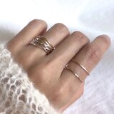 【期間限定】【ホリデーリングセット】Classy3連6連リング & Stardust Blank 2連リング