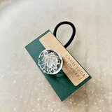 ガラスのヘアゴム ／ Jelly_Pure（シルバー）