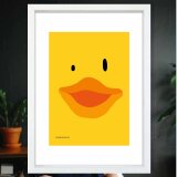 Smile　アヒル　送料無料 　あらゆすお部屋のポスター　イラスト　ポスター　アートポスター　アート/sei検索新着順　3873