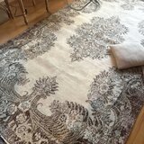 貴重　超大判　161.5×281ボタニカルメダリオン　トルコヴィンテージラグ