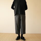 受注制作　ウールクロップトパンツ　グレー