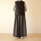 受注製作　ロングギャザーパンツ　グレー