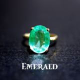 New ☆新作 『エメラルド』の世界でひとつの天然石リングsv925kgp18