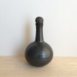 フラスコ型一輪挿し（丸・黒）