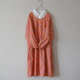 木綿のかっぽう着　オレンジ