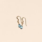 ロンドンブルートパーズのピアス