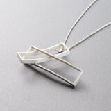 銀のペンダント《レクタングル / Rectangle》