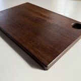 チーク 無垢カッティングボード 17×195×300mm 亜麻仁油仕上げ 穴付き 1点物