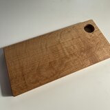 ナラ 無垢カッティングボード 17×140×300mm 亜麻仁油仕上げ 穴付き 1点物